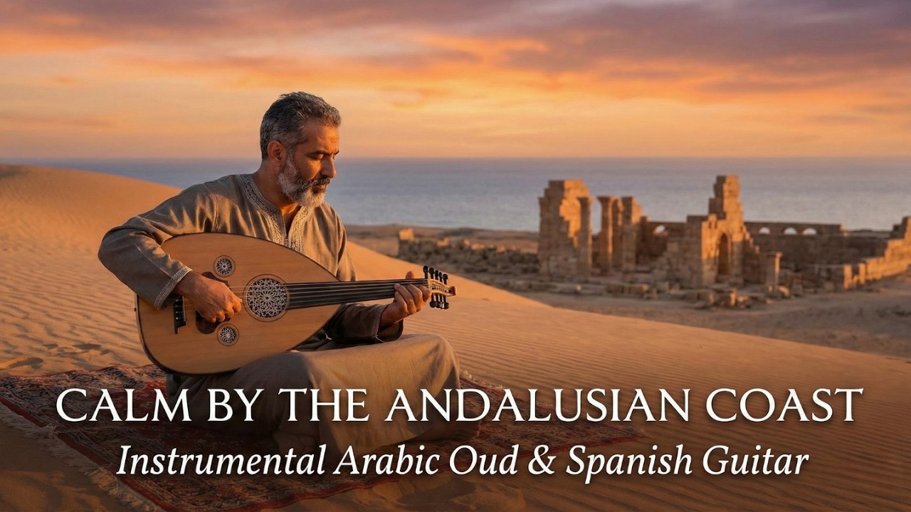 Calm by the Andalusian Coast | Instrumental Arabic Oud & Spanish Guitar