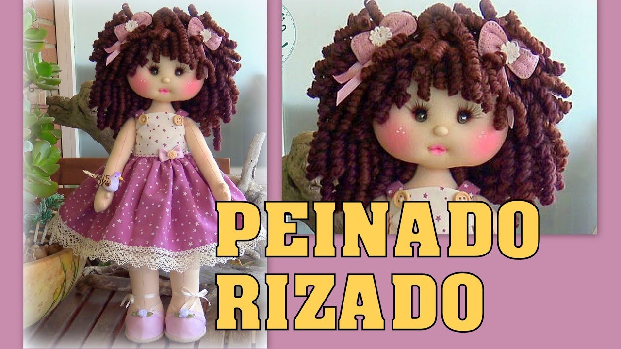 TUTORIAL PEINADO RIZADO MUÑECA JUDITH manualilolis video- 427