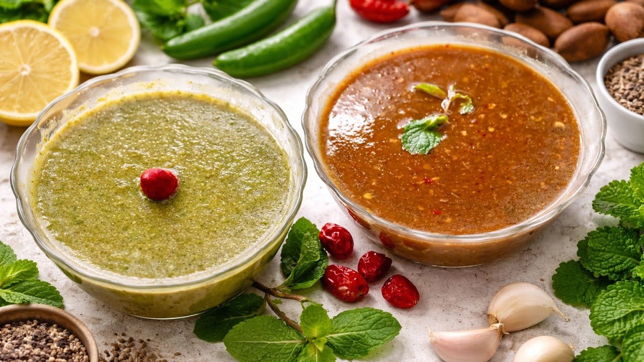 2 Types of Chutney Iftar make n store n enjoy the whole month of Ramadan 