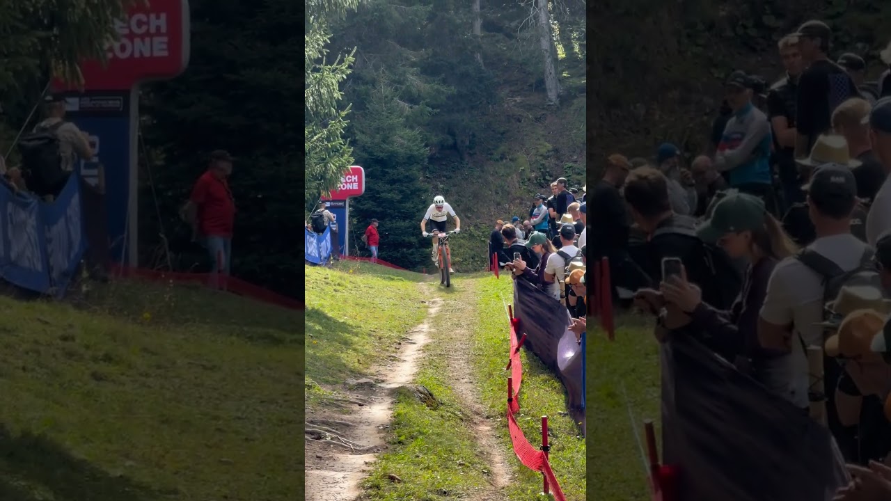 Look at the speed #race #solo #leader #worldchampion #crowd #stadium #cycling #xcohouse #mtb