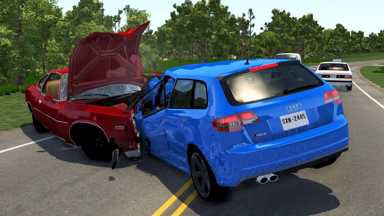 Car Overtaking Crashes Compilation #8 - BeamNG.Drive - *BeamNGTV*