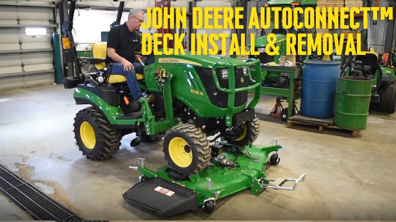 John Deere AutoConnect&trade; Mower Deck Install & Removal