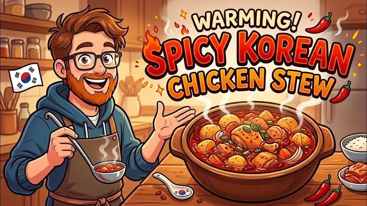 Ep 3: Warming Spicy Korean Chicken Stew - You MUST Try This! 