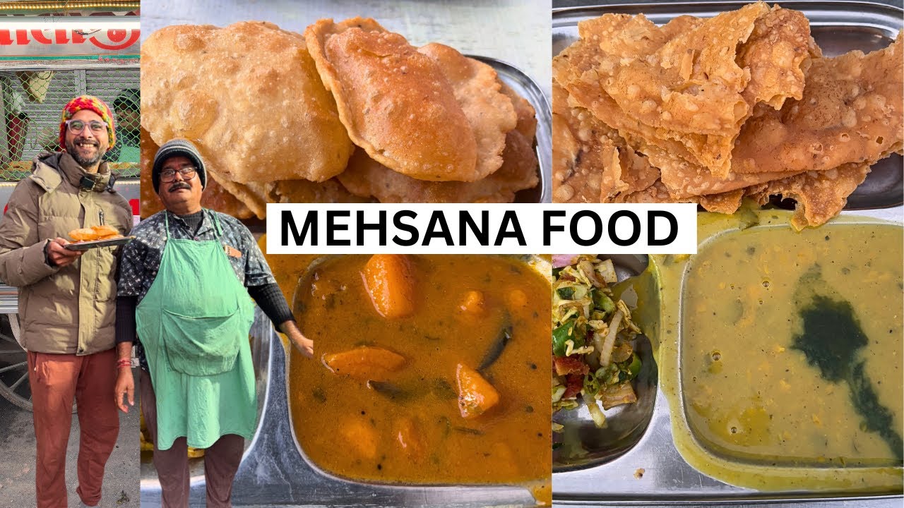 Best Morning Breakfast in Mehsana | Dal Pakwan , Puri Shak , Palak Pakoda