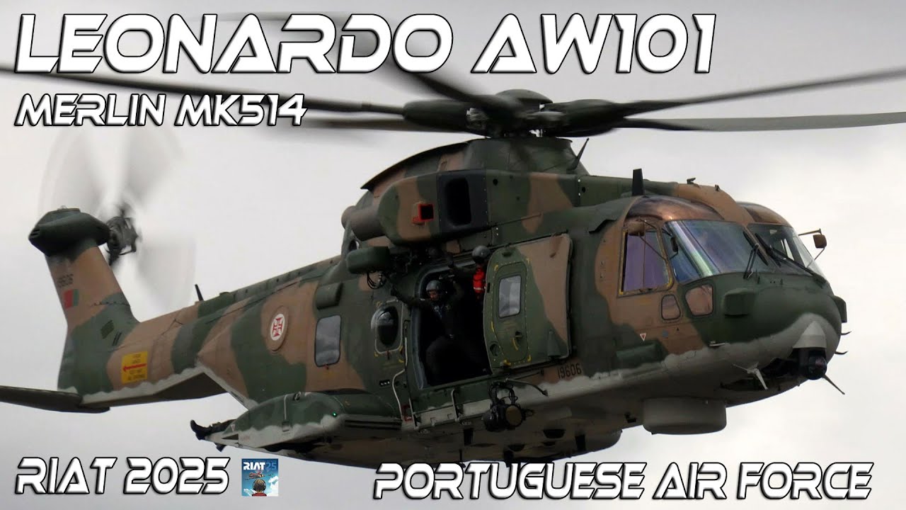 RIAT2025 Leonardo AW101 Merlin Portuguese Air Force  4K