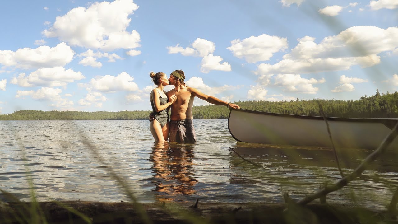 ESCAPE TO PARADISE: 5 Day Backcountry Canoe Trip - TURQUOISE lake in Canada! Fish Sanctuary & Moose