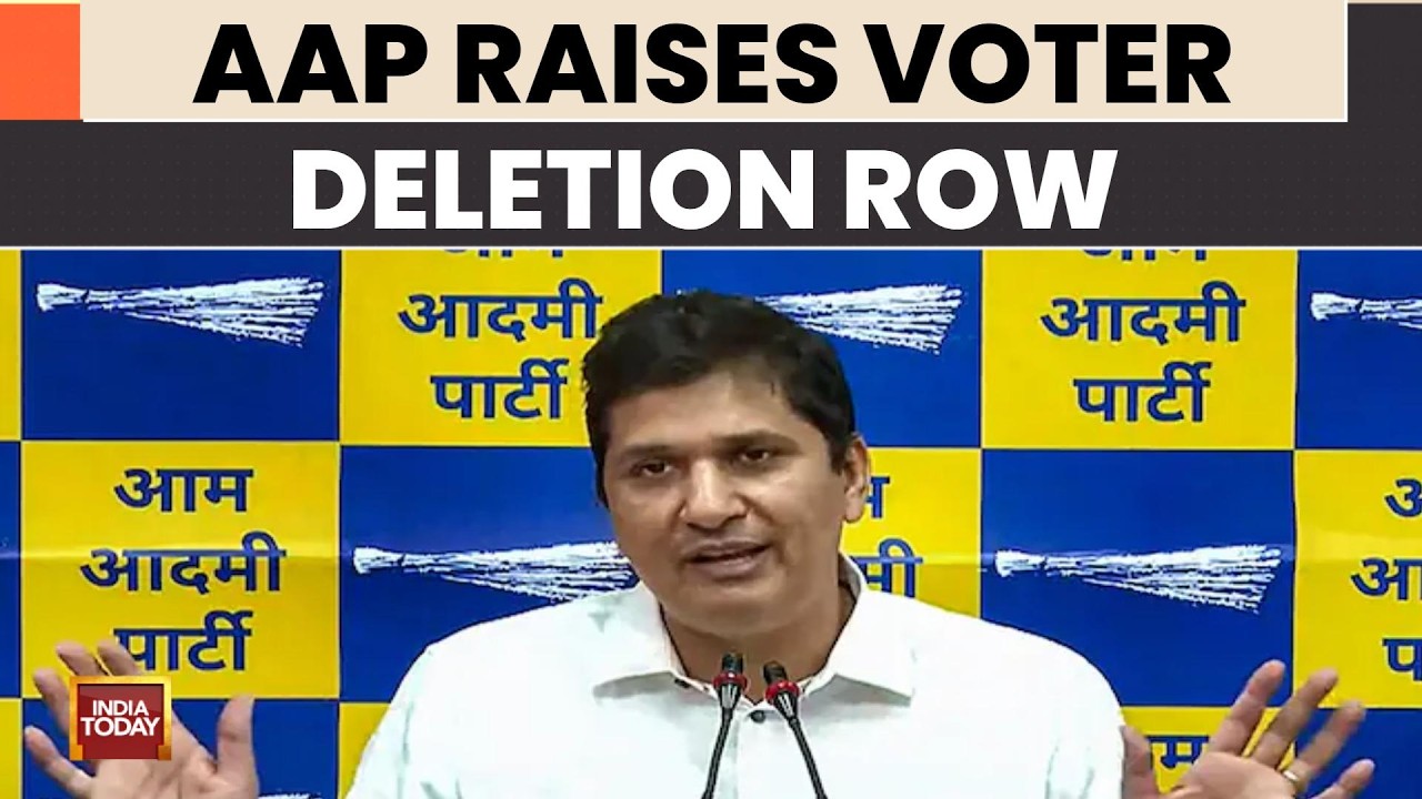 Delhi SIR Row: Saurabh Bhardwaj Questions Voter Deletions, Claims One-Third Votes Removed