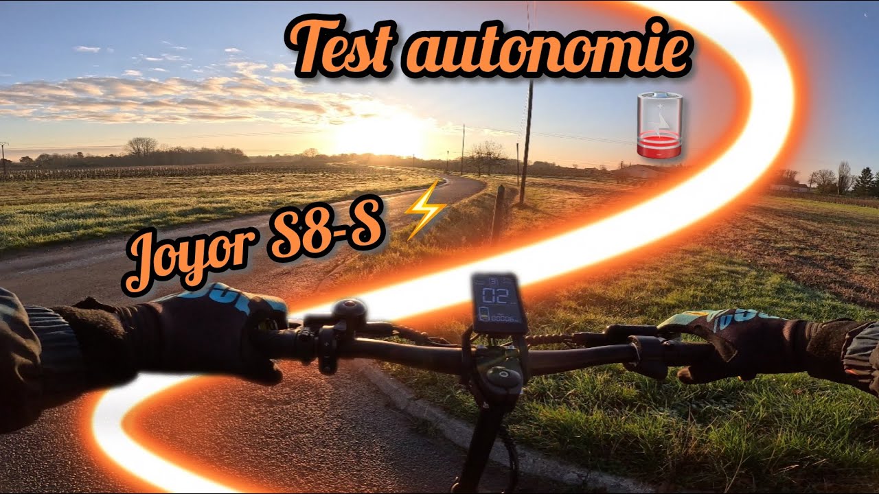 Joyor S8-S Test d’autonomie bridé à 25 km/h