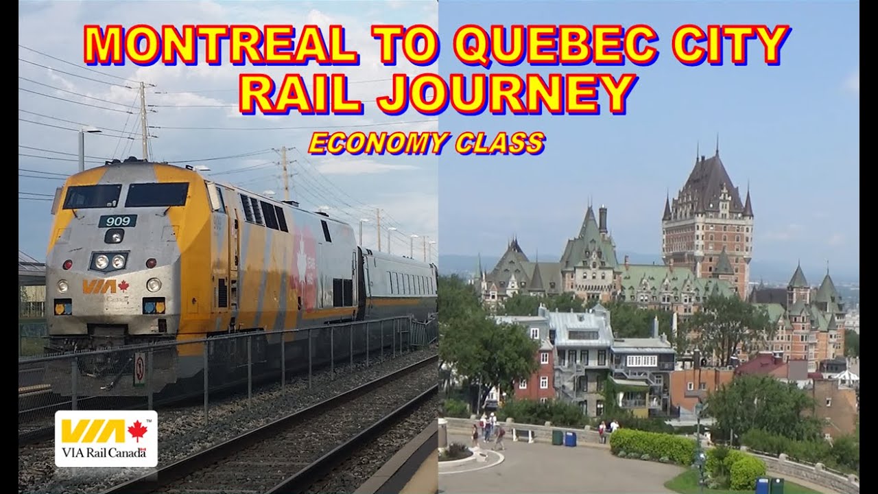 Montreal to Quebec City VIA Rail Journey | Economy Class (Abridged Version)