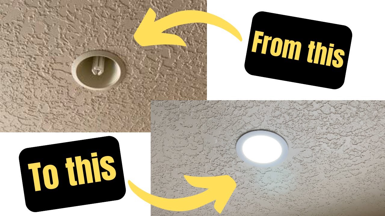 Can Light to Flush Mount LED Conversion