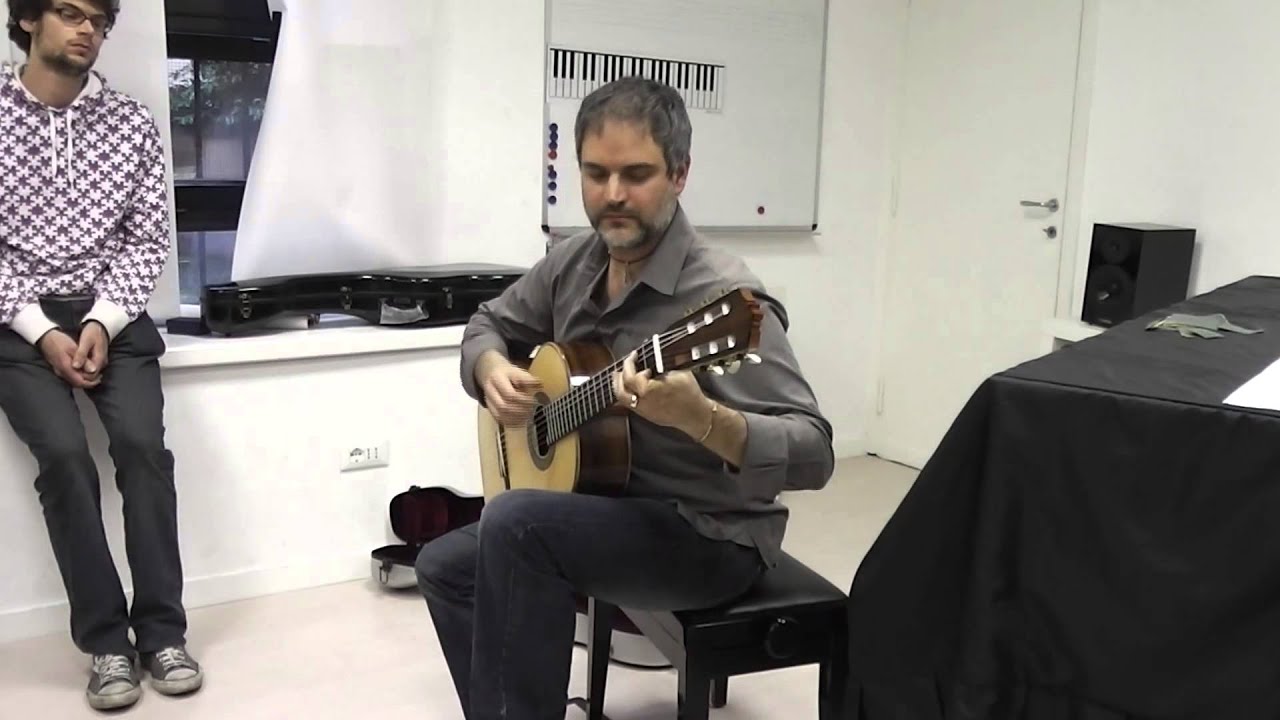 Prova acustica della chitarra di Fabio Schmidt