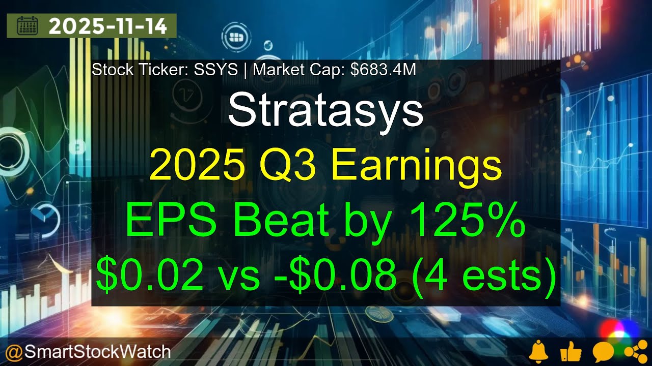 Stratasys (SSYS|$683.4M) - 2025 Q3 Earnings Analysis