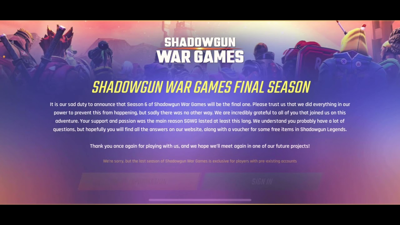 Shadow gun war games