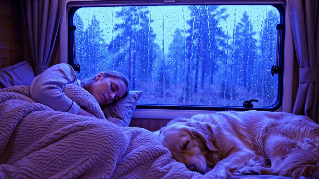 Rain on Window Sounds for Deep Sleep and Cozy Night Relaxation