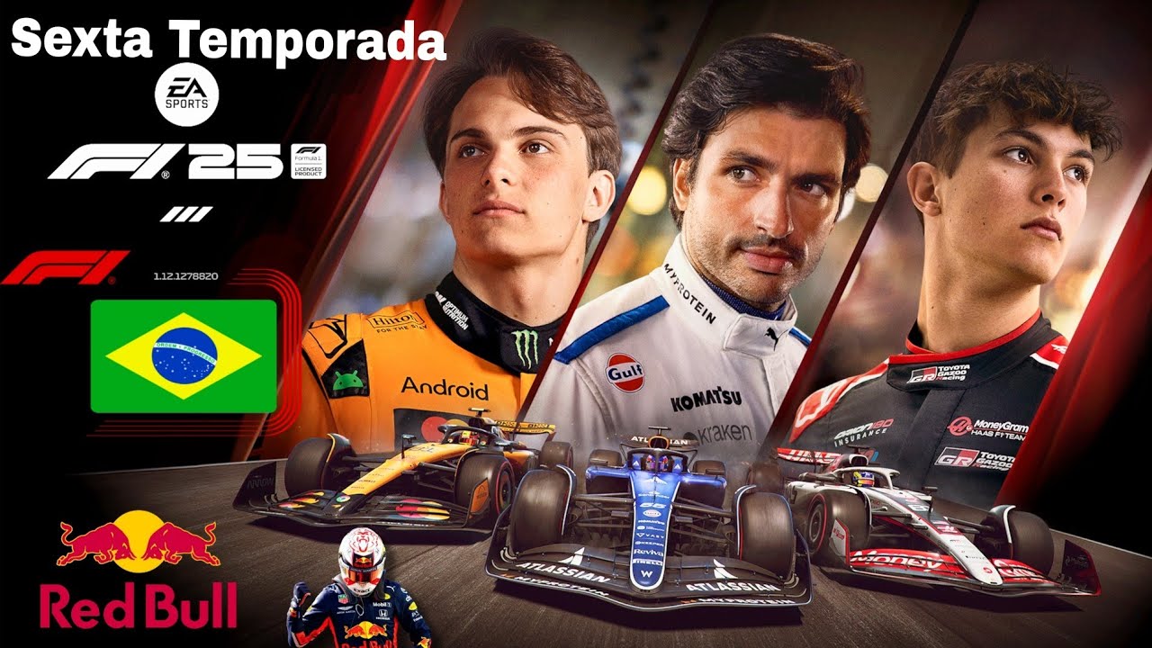 F1 25 brasil - Red bull modo carreira sexta temporada