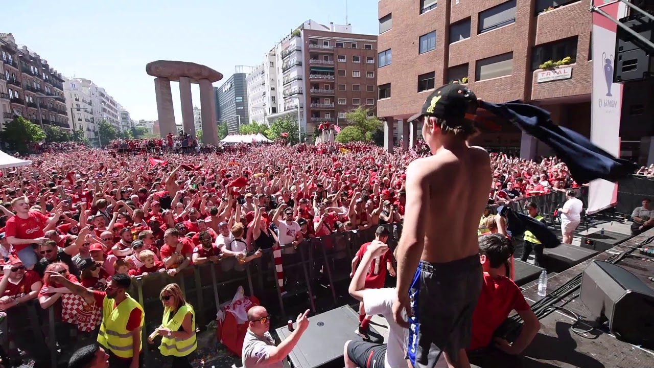 Jamie Webster / BOSS Night - Divock Origi Song - Plaza Felipe II - Madrid - 01.06.19