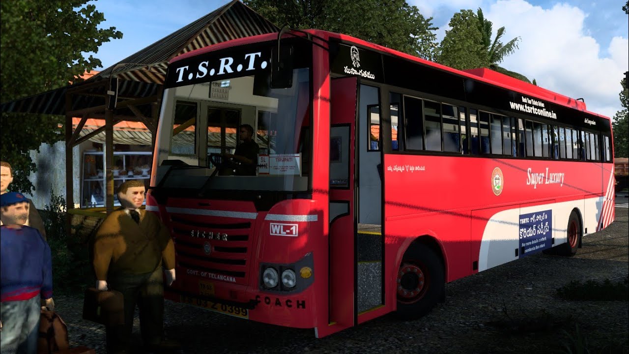 THIRUPATHI TO HYDERABAD  SUPER LUXURY || T S R T C || EICHER CHASSIS || 