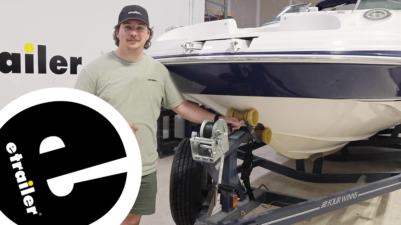 etrailer | 2-Speed Boat Trailer Winch with 20' Strap and Brake: The Breakdown