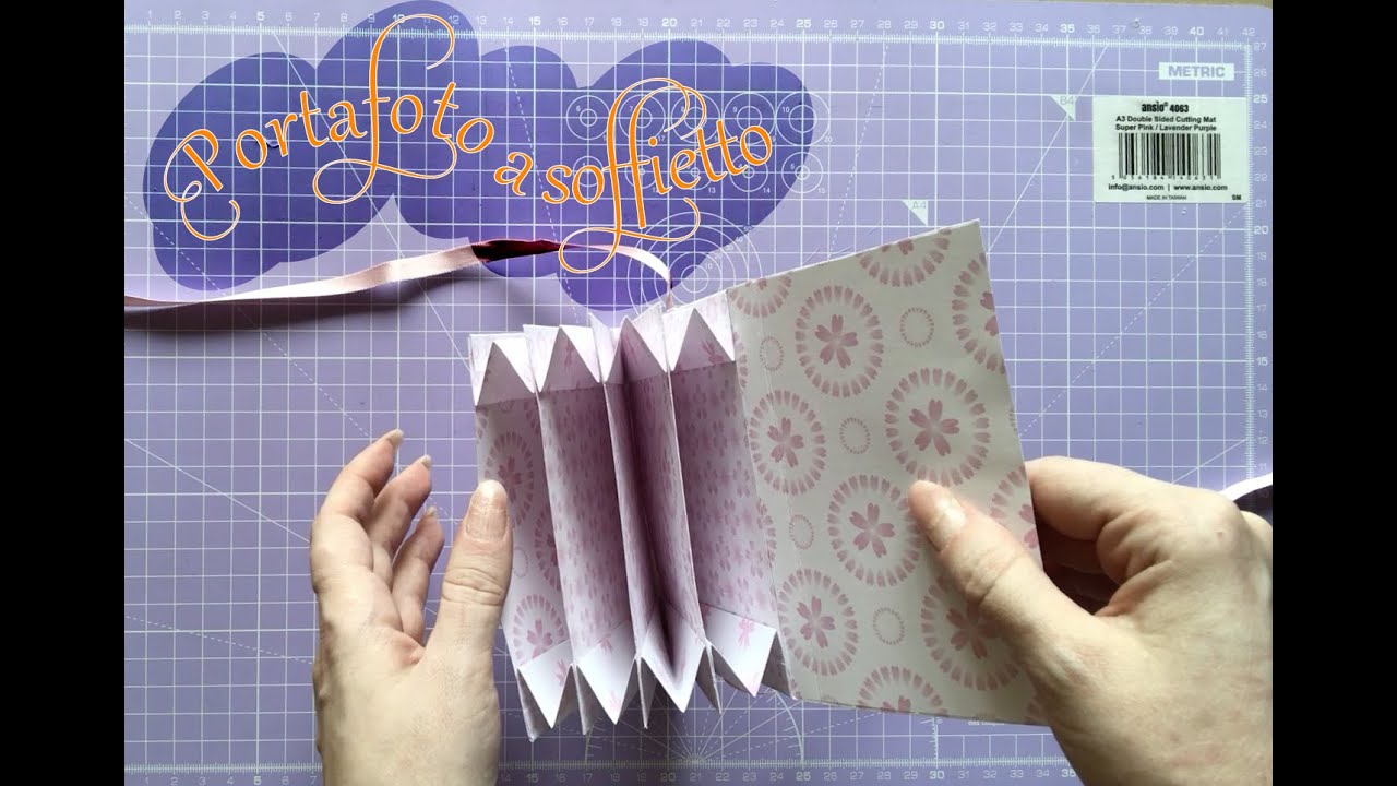 Scrapbooking tutorial | Portafoto a soffietto fai da te