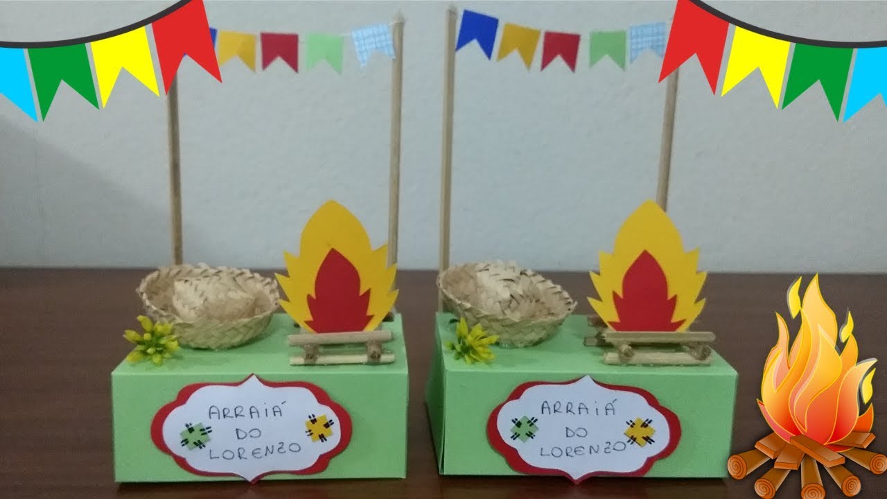 DIY CAIXA CENÁRIO EM SCRAP - FESTA JUNINA
