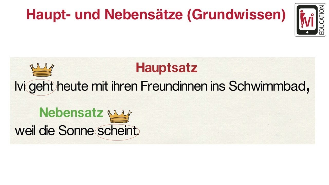 Haupt-  und Nebens&auml;tze (Grundwissen)