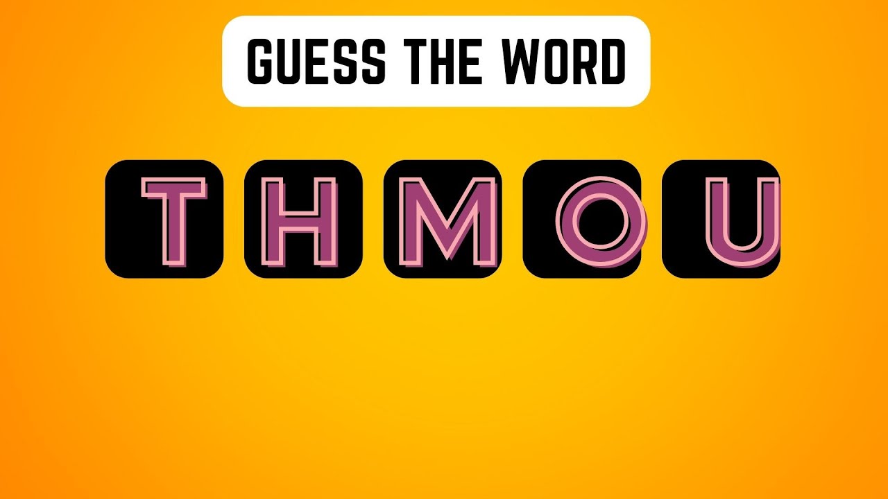Scrambled Word Puzzles - Can You Unscramble These 5-Letter Words?