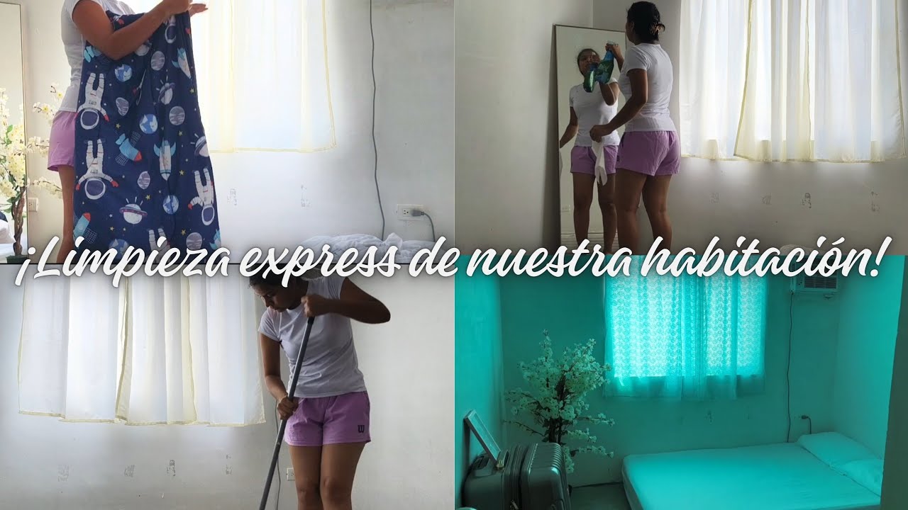 Limpieza express de nuestra habitación 🧹🫧 | Me tarde más de lo que planeaba 😅