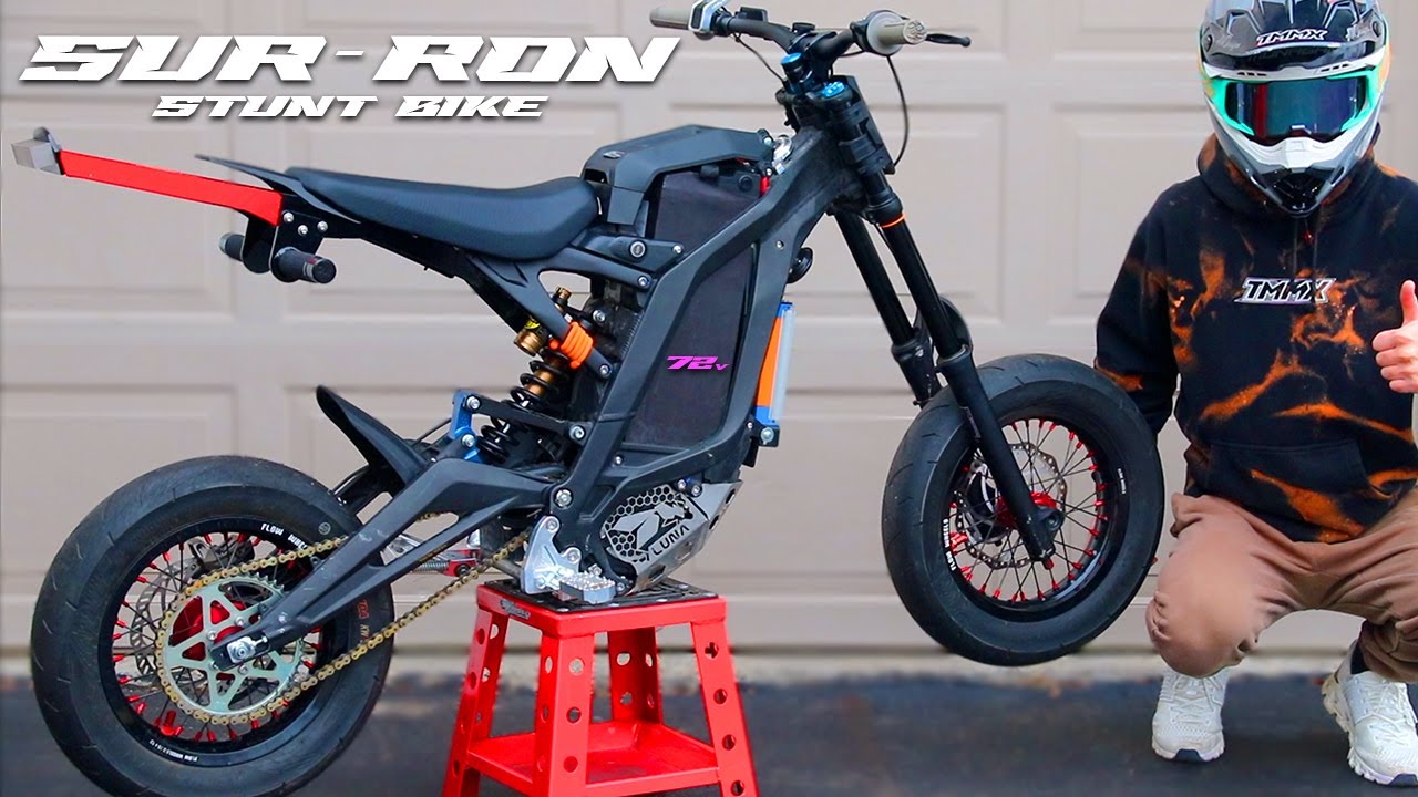 Worlds First 72V Sur Ron X Supermoto STUNT BIKE!!!