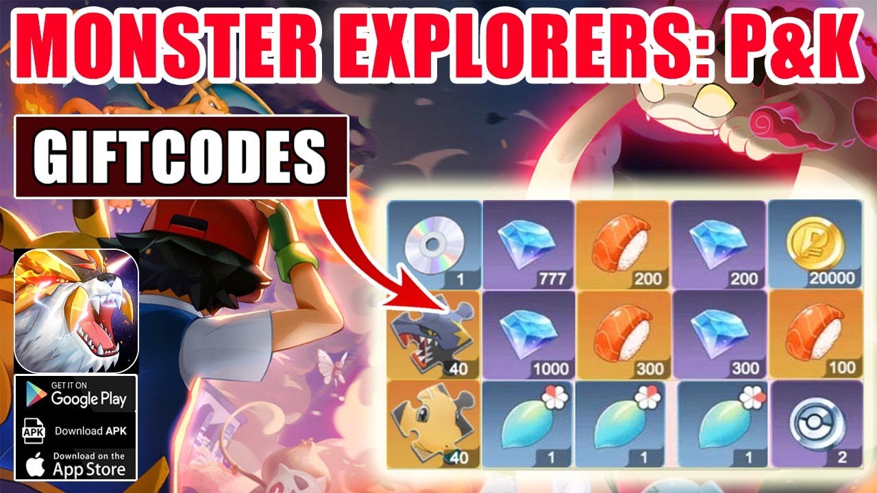 Monster Explorers P&K & 10 Giftcodes | 10 Redeem Codes Monster Explorers P&K - How to Redeem Code
