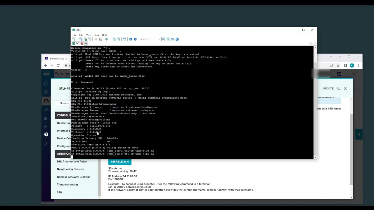 Extreme Cloud AP CAPWAP Status