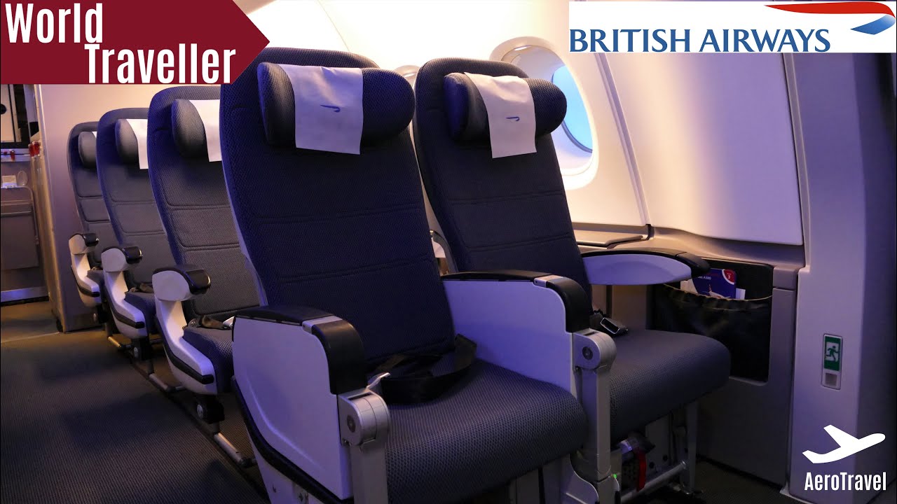 BRITISH AIRWAYS WORLD TRAVELLER (ECONOMY) CABIN REVIEW | BEST SEATS ONBOARD A380 in ECONOMY 4K UHD