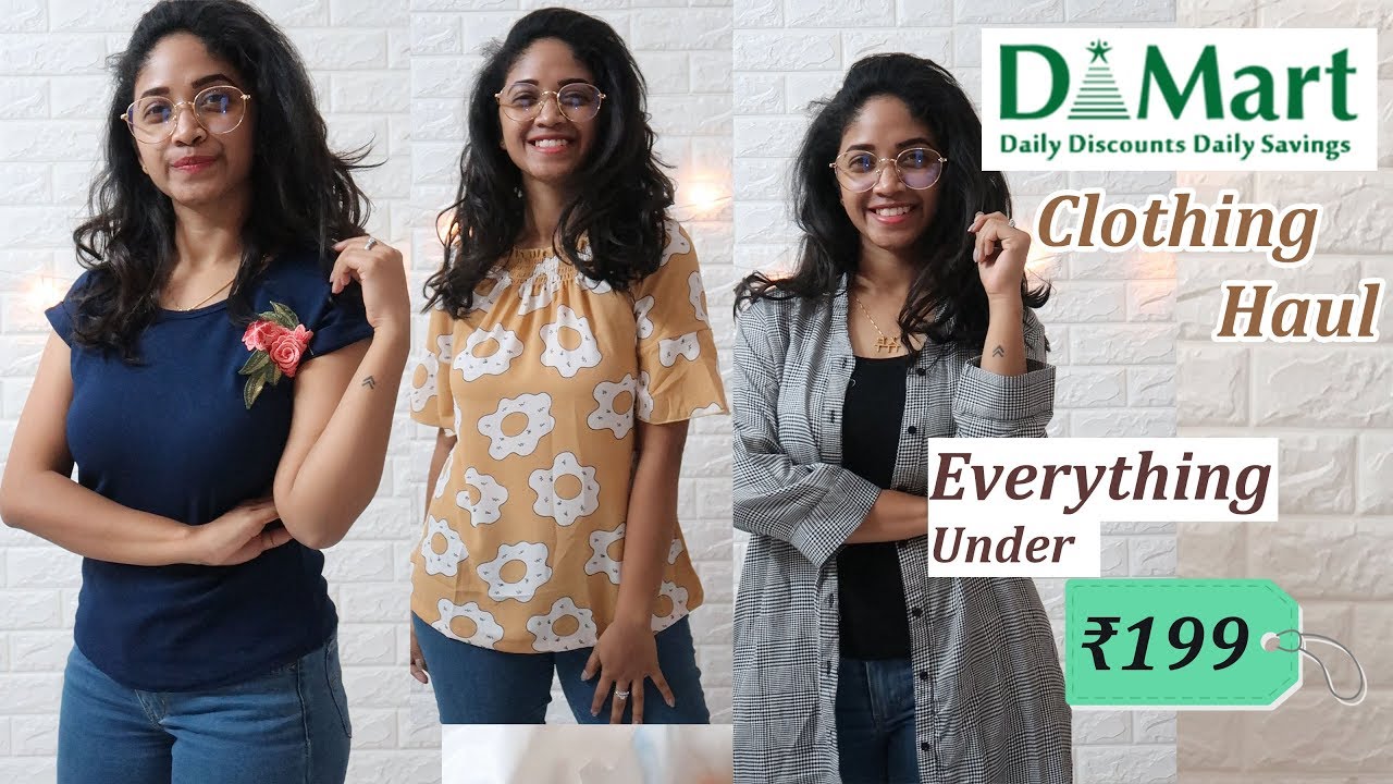 D-mart Clothing Haul | Clothes for ₹199/- | ₹1000 Challenge