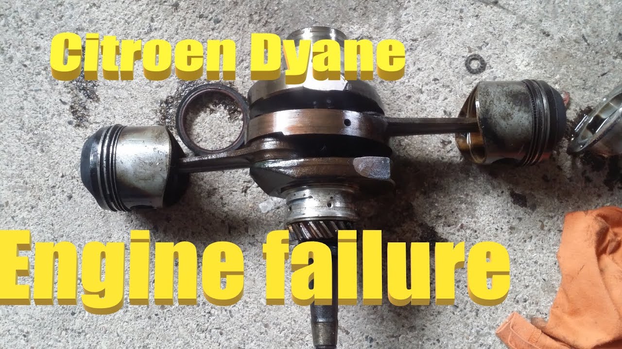 Citroen Dyane engine autopsy horror.