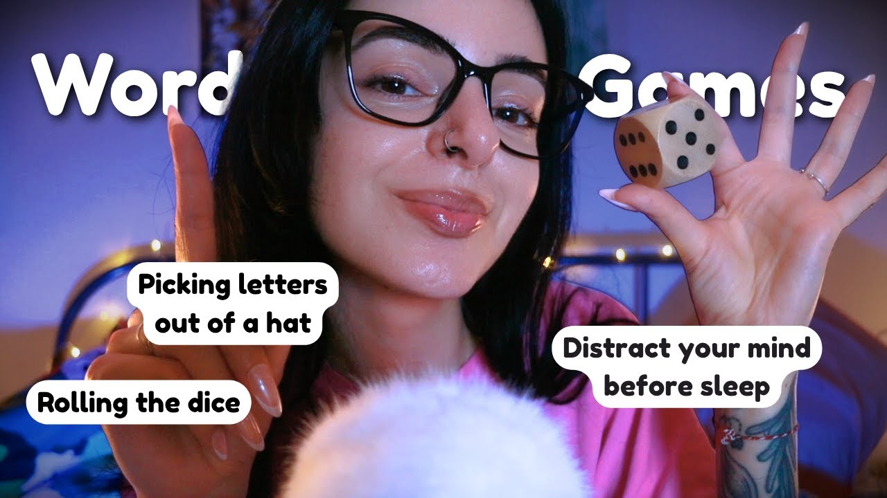 ASMR Word Association Game 🎲 Let's Pick a Letter & Roll the Dice (45 Mins of Distracting Relaxation)