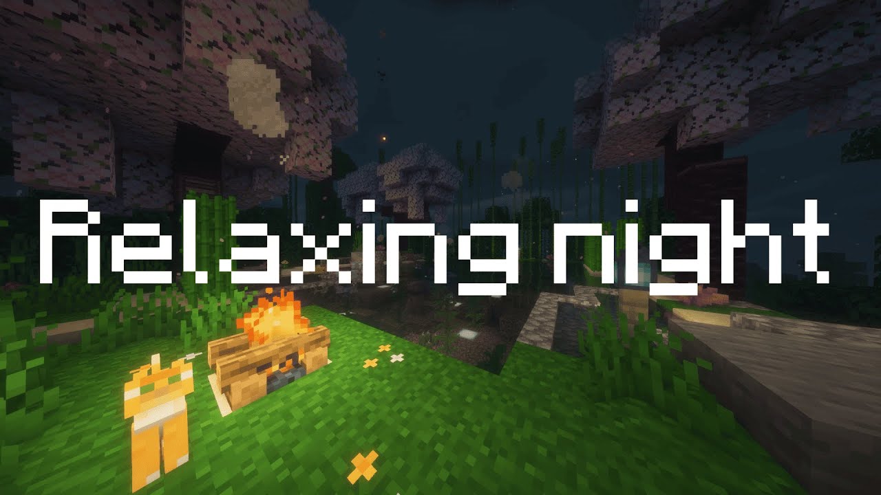 If Minecraft had a rainy campfire night 🌧️🔥