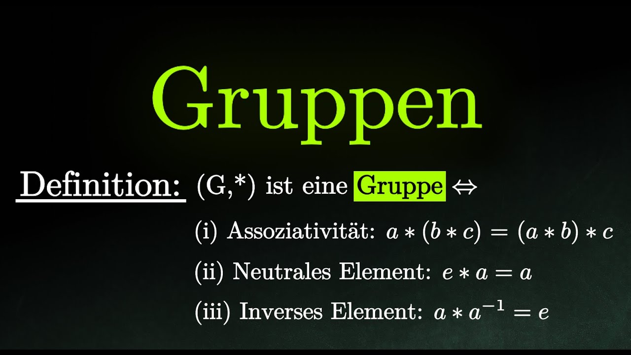 Was ist eine Gruppe? - Beispiele, Definition & Erkl&auml;rung (Mathematik)