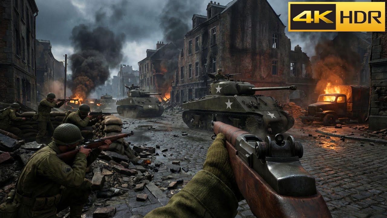 Clearing the Path from German Mortars | Realistic ULTRA Graphics Gameplay [4k 60fps] | Call of Duty