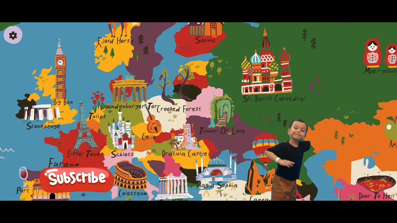 World Atlas - SERBIA BOSNIA ROMANIA - Learn Fun Facts Ensiklopedia Geografi 