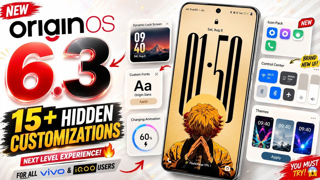 OriginOS 6: Next-Level Customization 🔥 | 4 Amazing Apps You Need