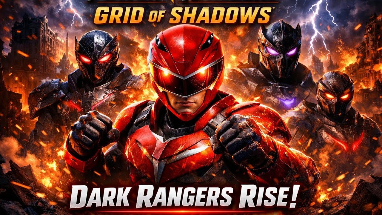 Power Rangers: Grid of Shadows ⚡ Dark Rangers Rise | Full Cinematic clips
