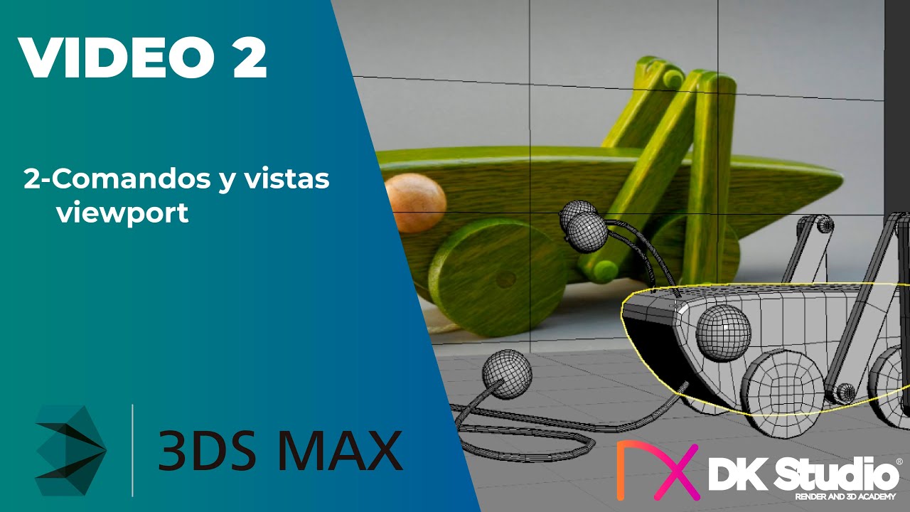 Curso de modelado inicial 3DS MAX - Clase 2 Comandos y vistas viewport