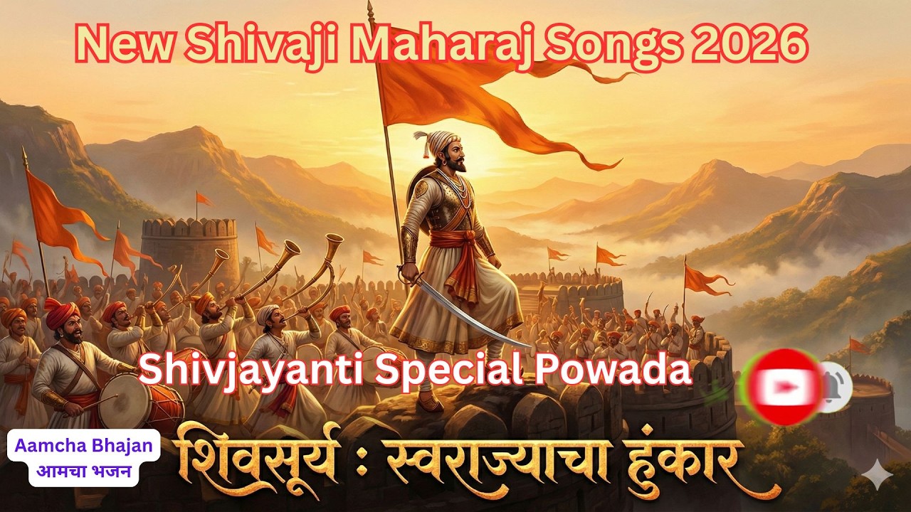 🚩 New Shivaji Maharaj Songs 2026, शिवसूर्य  स्वराज्याचा हुंकार, Shivjayanti Special Powada
