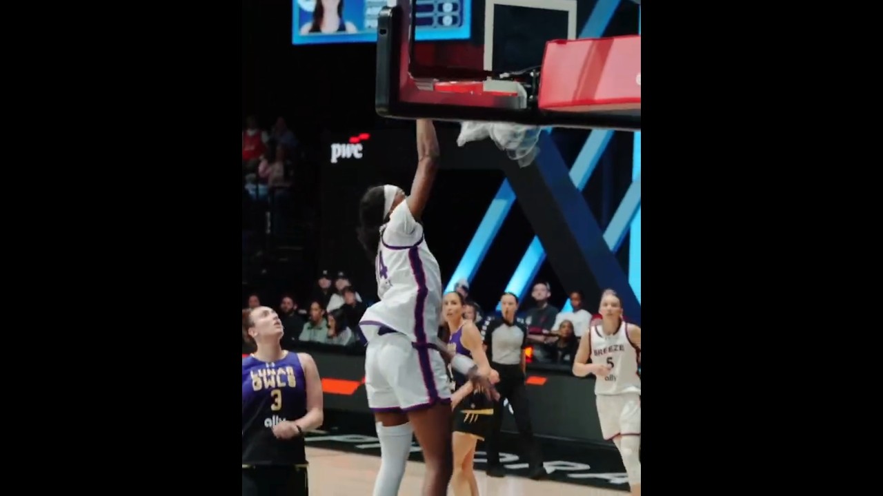 🤯 DUNK by Dominique Malonga | Unrivaled Breeze BC women's basketball WNBA 