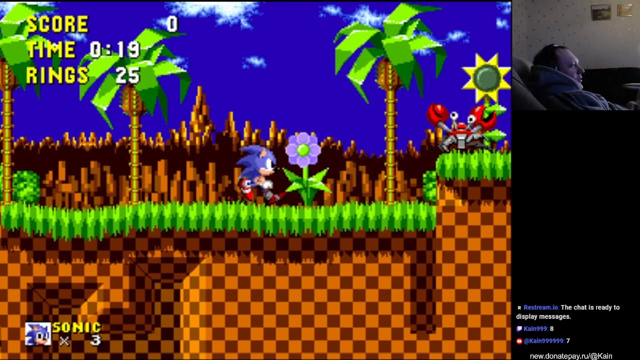 Sonic The Hedgehog [SEGA Genesis/Mega Drive] (All Emeralds, Best Ending) - Live-stream