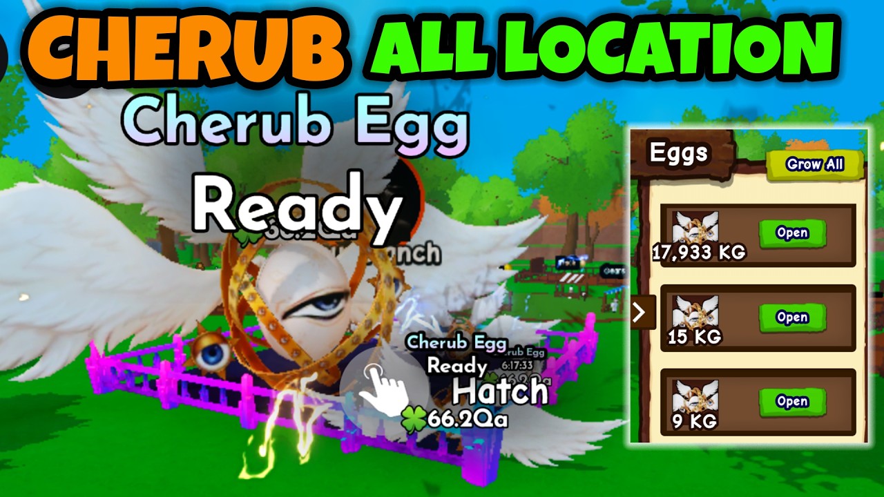 UPDATED! ALL SPAWN LOCATION of CHERUB EGG in Roblox Ride a PET