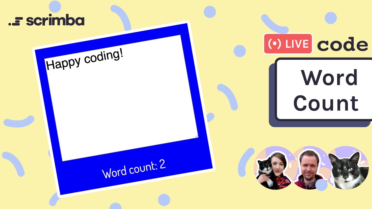 Live-code a word count app with us | JavaScript, HTML, CSS