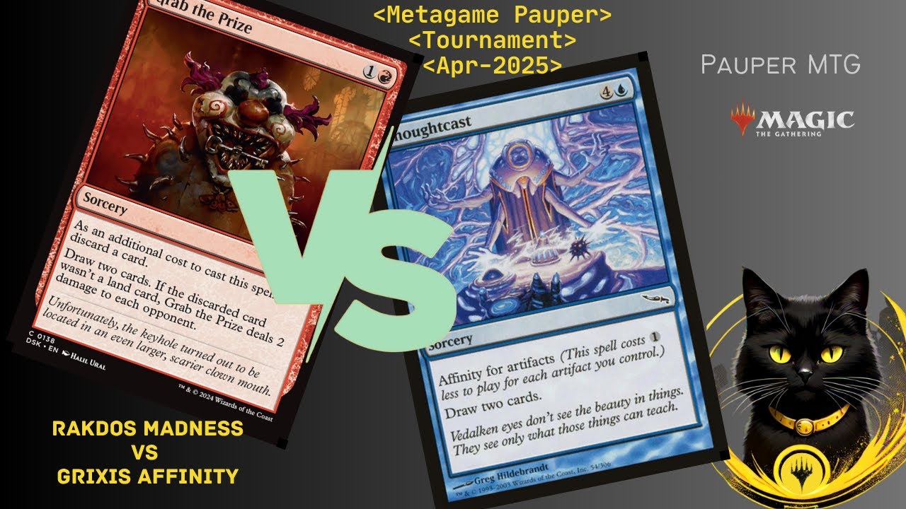 Rakdos Madness Vs Grixis Affinity [Pauper Gameplay]