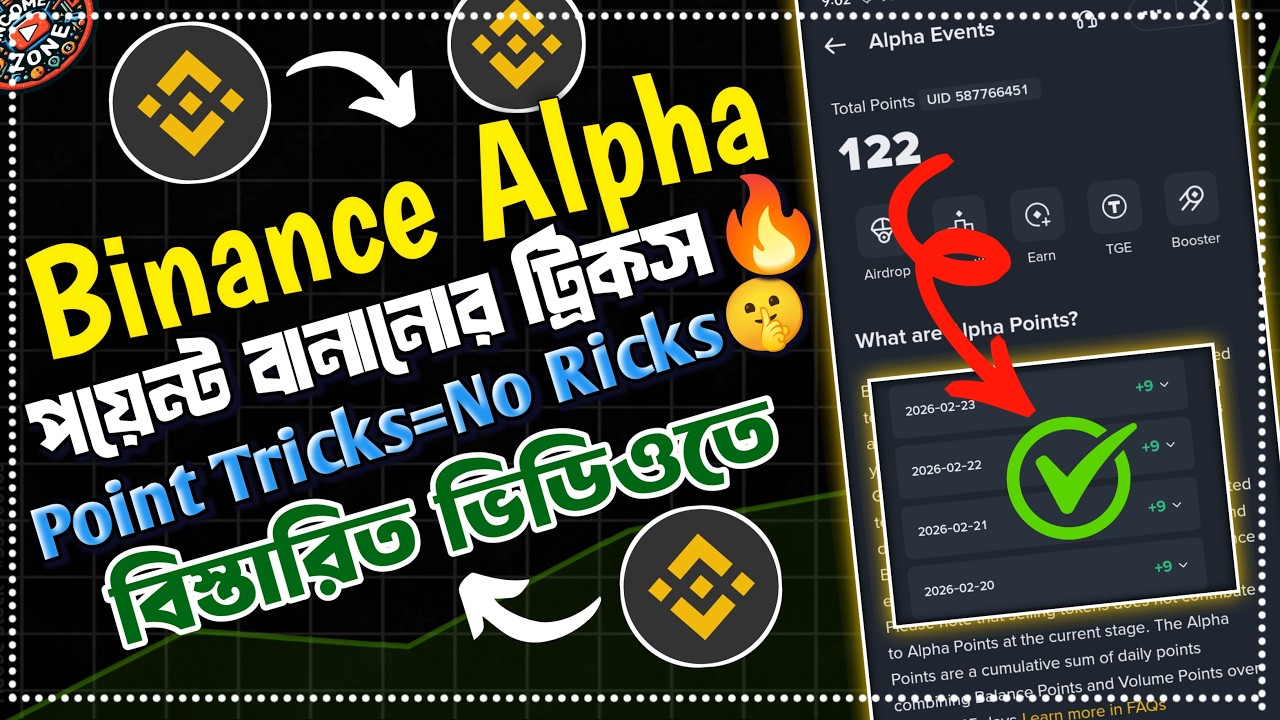 💥𝗕𝗶𝗻𝗮𝗻𝗰𝗲 𝗔𝗹𝗽𝗵𝗮 𝗣𝗼𝗶𝗻𝘁 𝗧𝗿𝗶𝗰𝗸𝘀🤫 | 𝗕𝗼𝗼𝘀𝘁𝗲𝗿 𝗖𝗮𝗺𝗽𝗮𝗶𝗴𝗻 𝗝𝗼𝗶𝗻 করার জন্য 𝗔𝗹𝗽𝗵𝗮 𝗣𝗼𝗶𝗻𝘁 𝗖𝗼𝗹𝗹𝗲𝗰𝘁 করার 𝗦𝘁𝗿𝗮𝘁𝗲𝗴𝘆