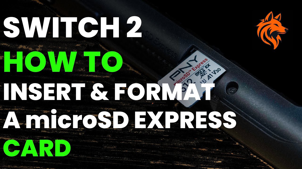 Nintendo Switch 2: How to Insert & Format a microSD Express Card