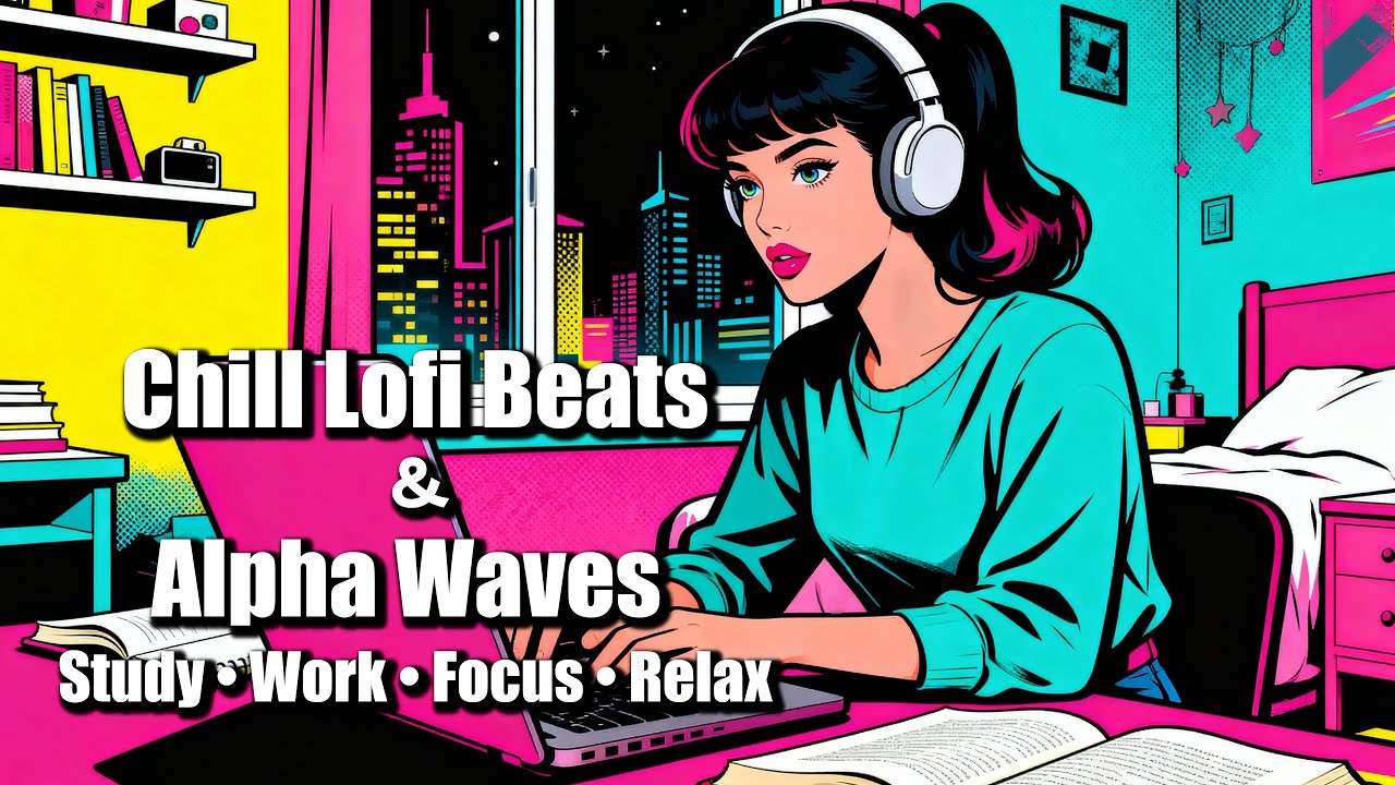 Chill Lofi Beats & Alpha Waves Binaural Beats for Study, Work, Focus & Relax